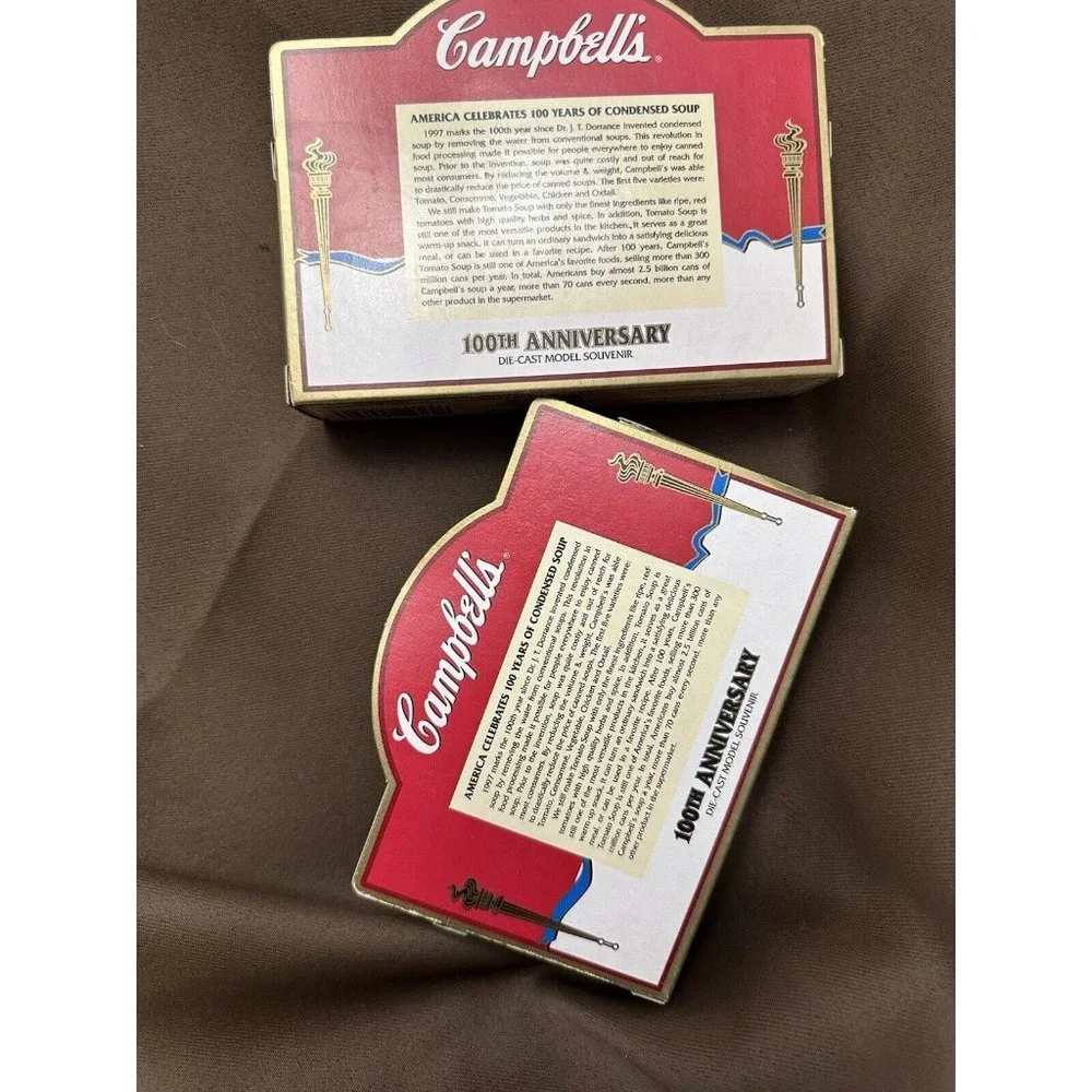 Campbells Soup 1997 Die Cast Model Truck  100th Anniversary Beefsteak Tomato Set